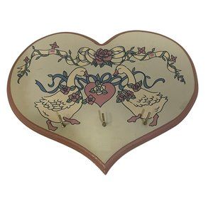 Interpur Wall Hanging Earrings and Jewelry‎ Holder Heart Shape 8" x 5 1/2"